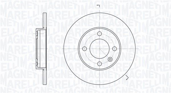 MAGNETI MARELLI Тормозной диск 361302040193